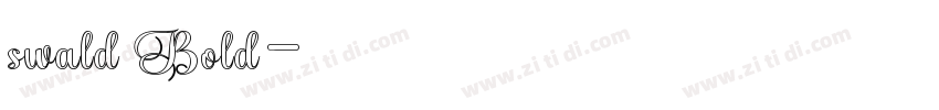 swald Bold字体转换